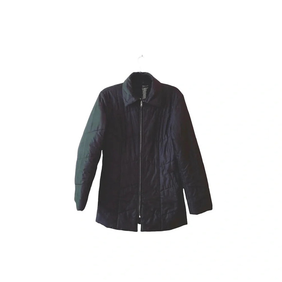 BCBGMaxAzria Black Down Full Zip Puffer Winter Coat Medium Women’s - Picture 1 of 10